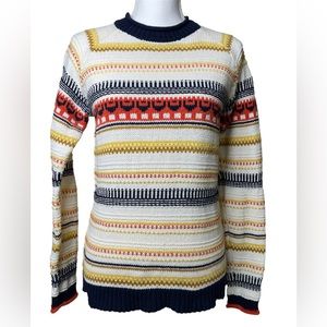 SPARROW/ANTHROPOLOGIE: Bright Stripe Knit Sweater, Size Medium
